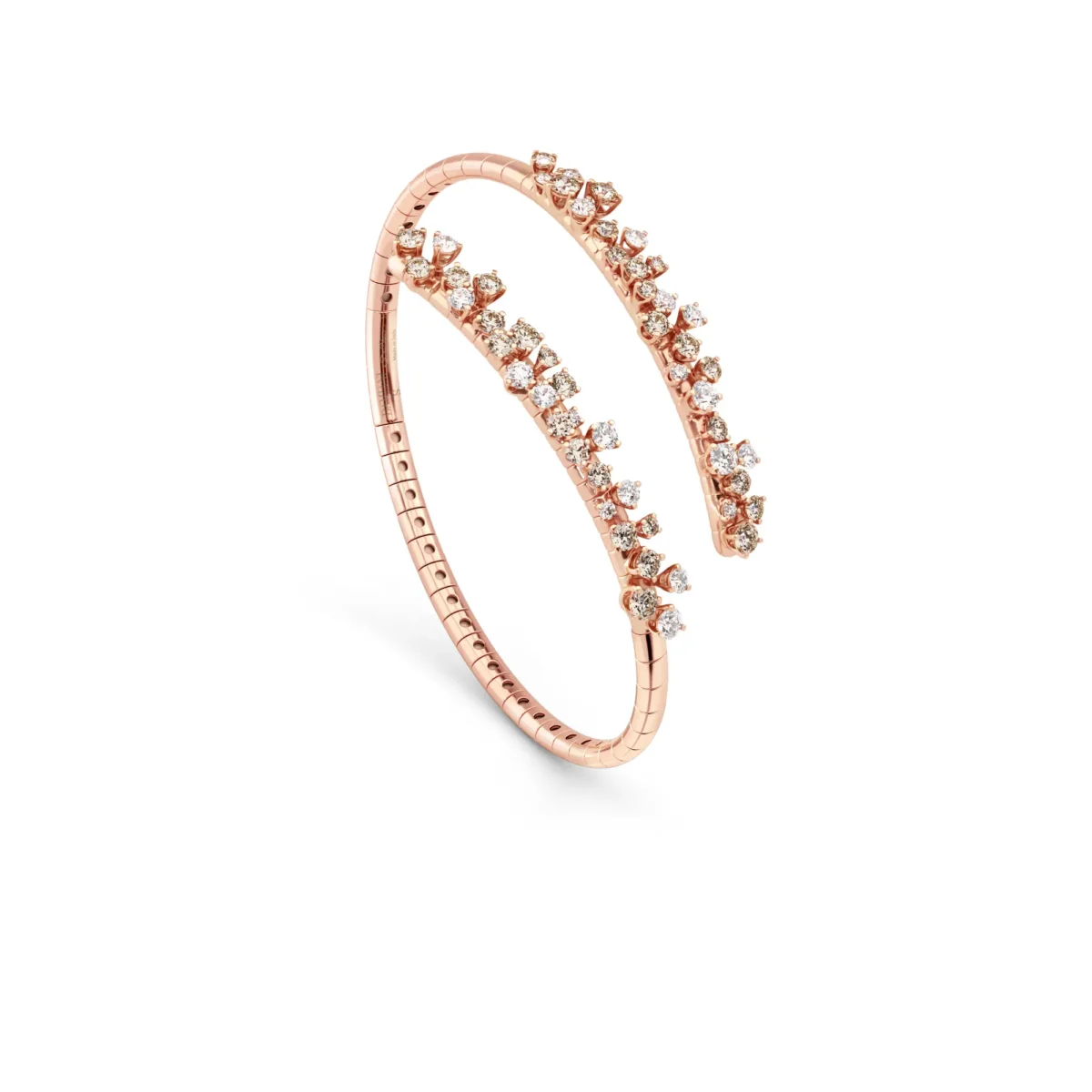 Mimosa Flexi Bracelet Pink Gold With Diamond