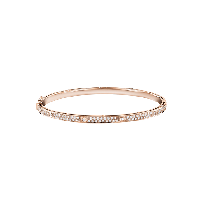 D.Side Bracelet Pink Gold With Diamond