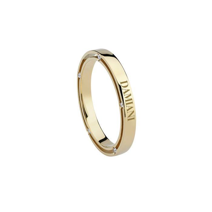 D.Side Ring Yellow Gold With Diamond
