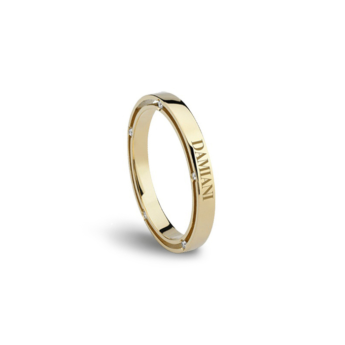 D.Side Ring Yellow Gold With Diamond