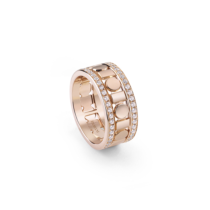 Belle Epoque Reel Ring Pink Gold With Diamond