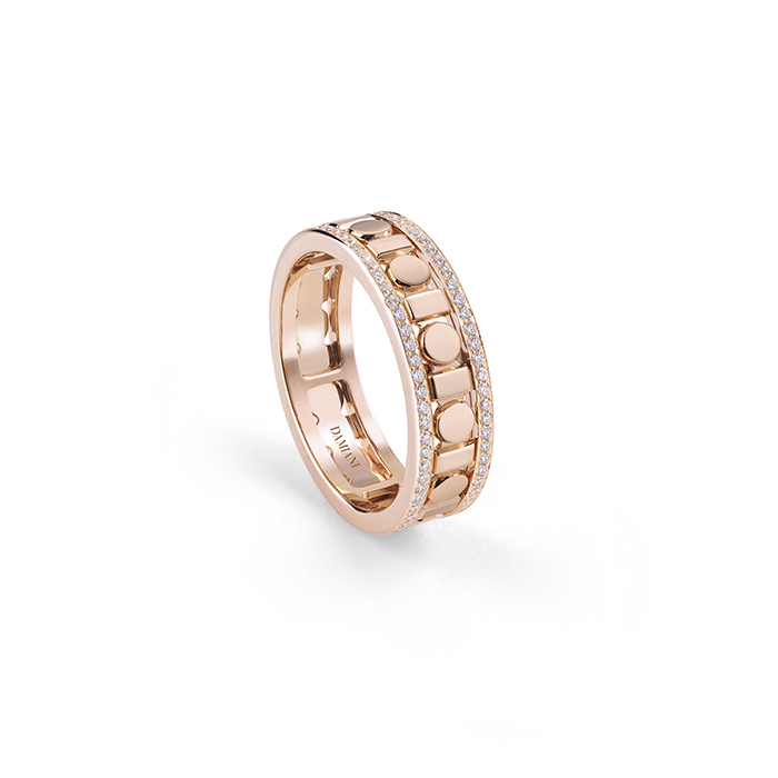 Belle Epoque Reel Ring Pink Gold With Diamond