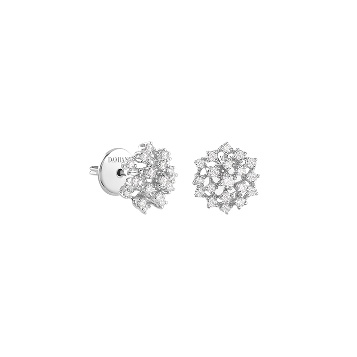 Mimosa Earrings White Gold With Diamond